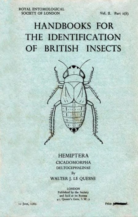 Hemiptera - Cicadomorpha - Deltocephalinae - Royal Entomological Society