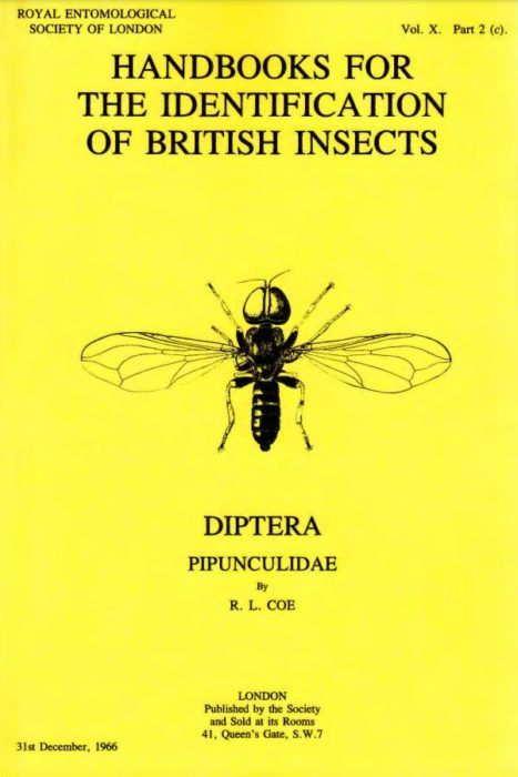 Diptera. Pipunculidae. - Royal Entomological Society