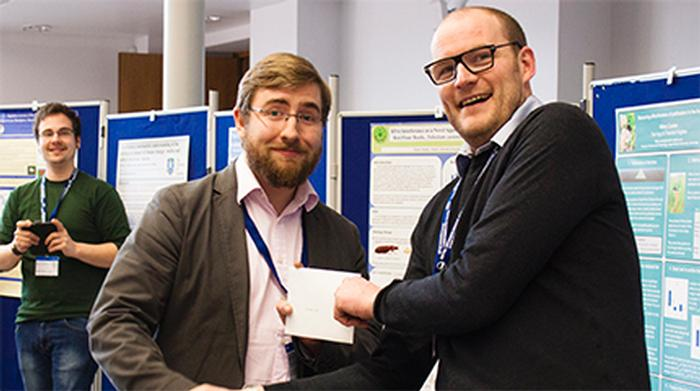 2016 - Dave Stanford Beale being awarded his prize from RES Director of Engagement & Communications, Luke Tilley